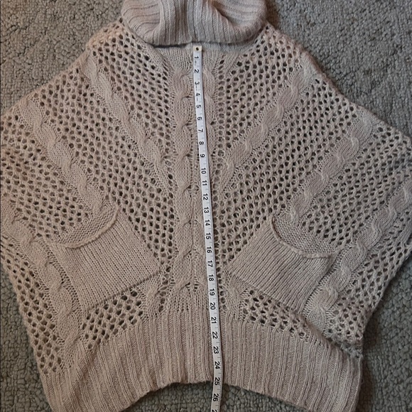 BCBGMaxAzria Taupe Knit Poncho - Picture 7 of 9